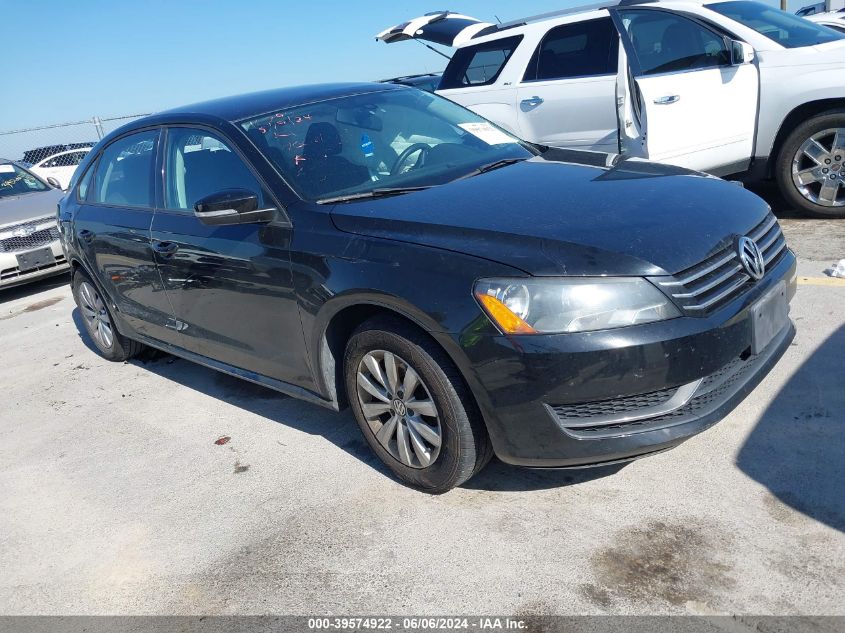 2013 VOLKSWAGEN PASSAT S