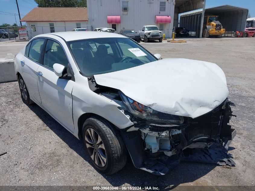 2013 HONDA ACCORD LX