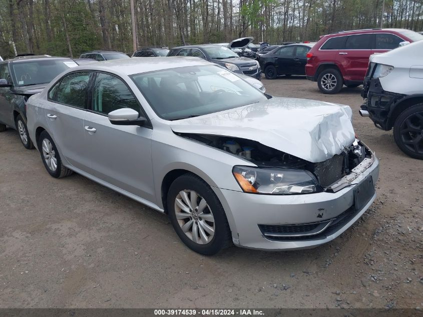 2013 VOLKSWAGEN PASSAT 2.5L S