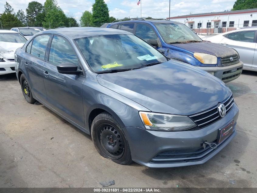 2015 VOLKSWAGEN JETTA 2.0L S