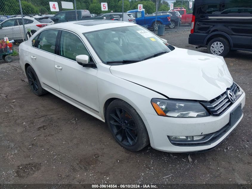 2013 VOLKSWAGEN PASSAT 2.0L TDI SEL PREMIUM