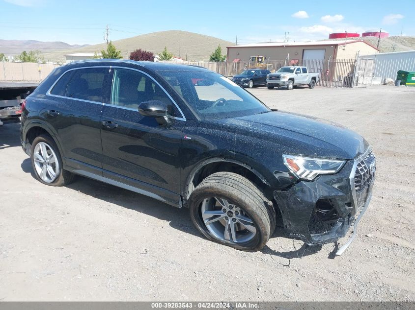 2022 AUDI Q3 PREMIUM PLUS 45 TFSI S LINE QUATTRO TIPTRONIC