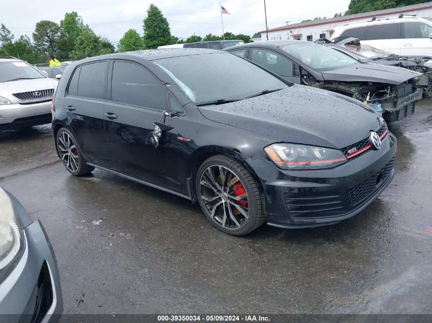 2015 VOLKSWAGEN GOLF GTI 2.0T AUTOBAHN W/PERFORMANCE PACKAGE 4-DOOR