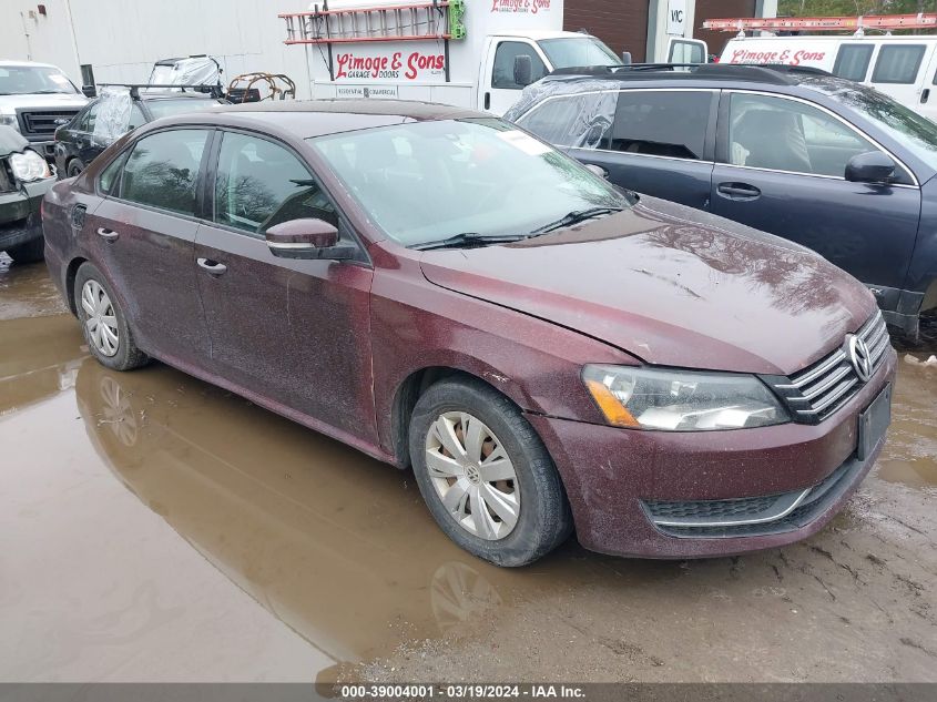 2013 VOLKSWAGEN PASSAT 2.5L S