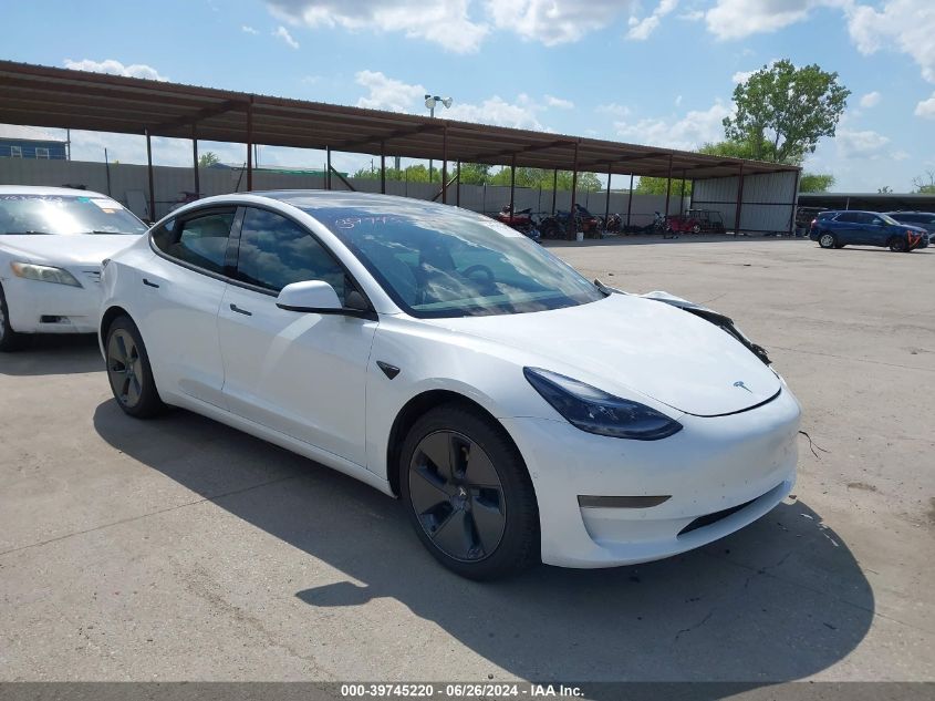 2021 TESLA MODEL 3 STANDARD RANGE PLUS REAR-WHEEL DRIVE