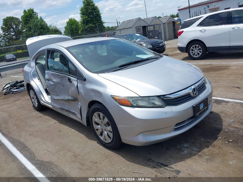 2012 HONDA CIVIC LX