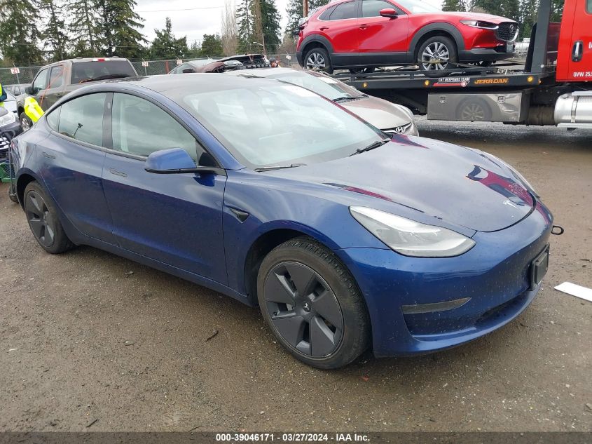 2021 TESLA MODEL 3 STANDARD RANGE PLUS REAR-WHEEL DRIVE