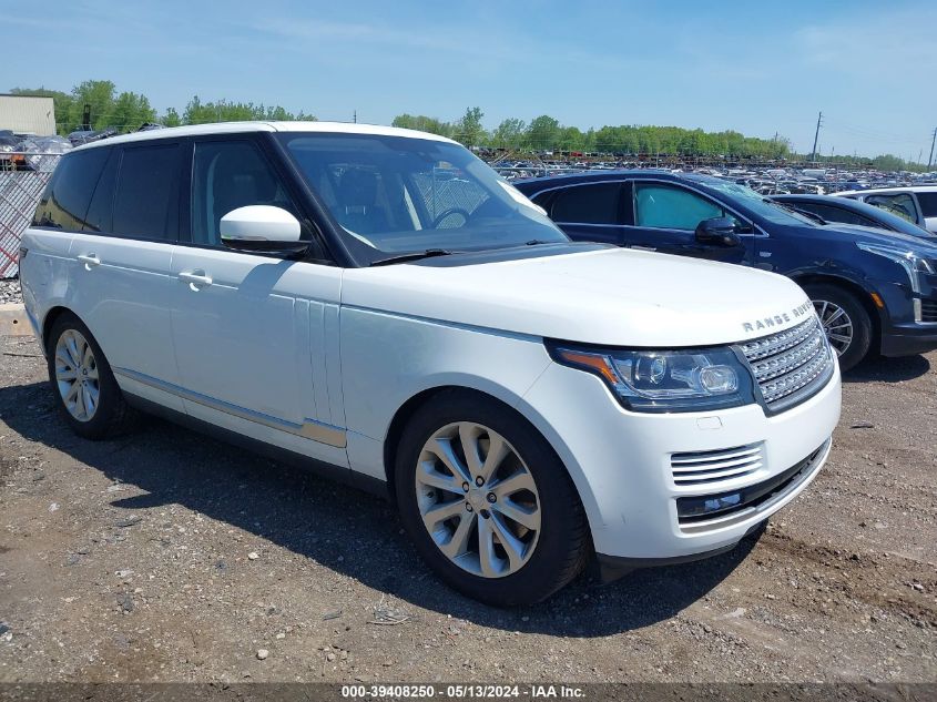 2016 LAND ROVER RANGE ROVER 3.0L V6 SUPERCHARGED HSE