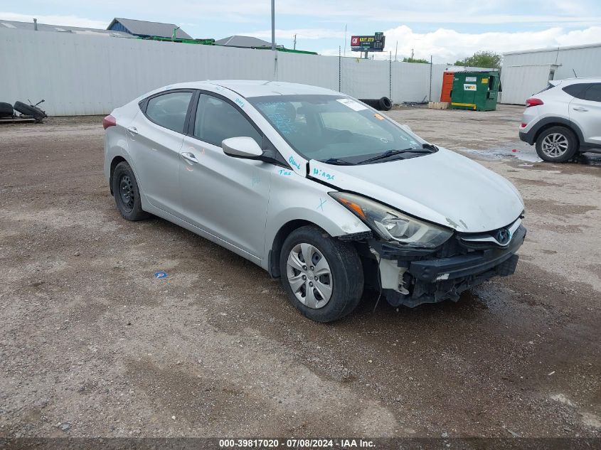 2016 HYUNDAI ELANTRA SE