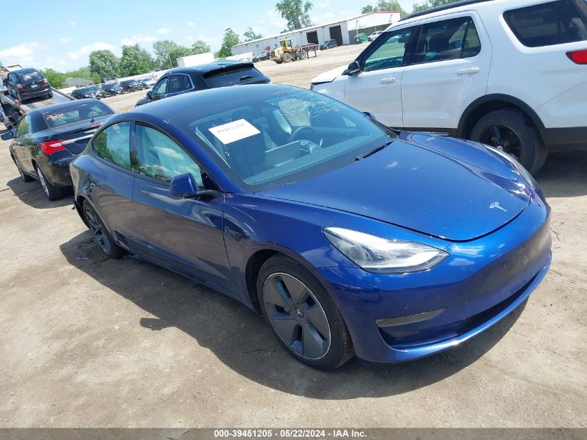 2022 TESLA MODEL 3 LONG RANGE DUAL MOTOR ALL-WHEEL DRIVE