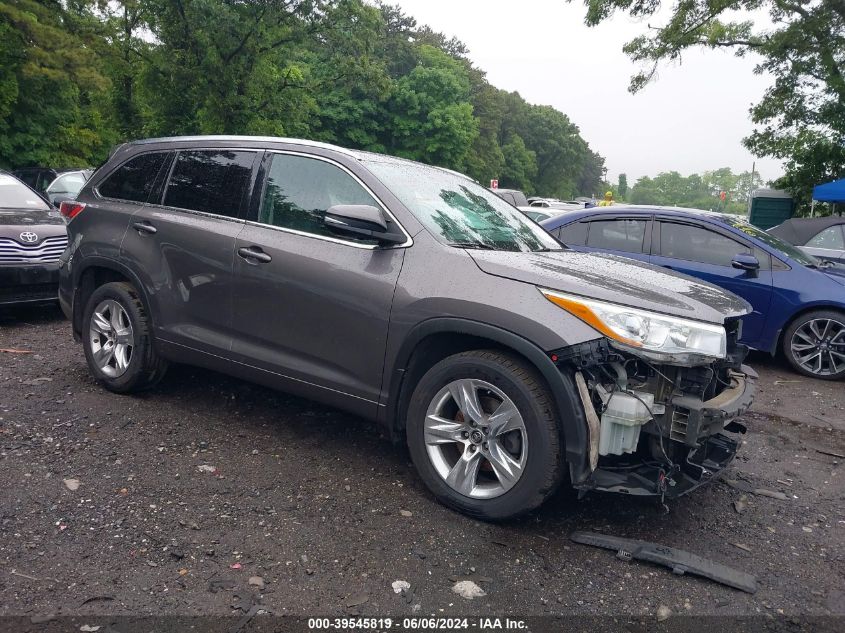 2016 TOYOTA HIGHLANDER LIMITED V6