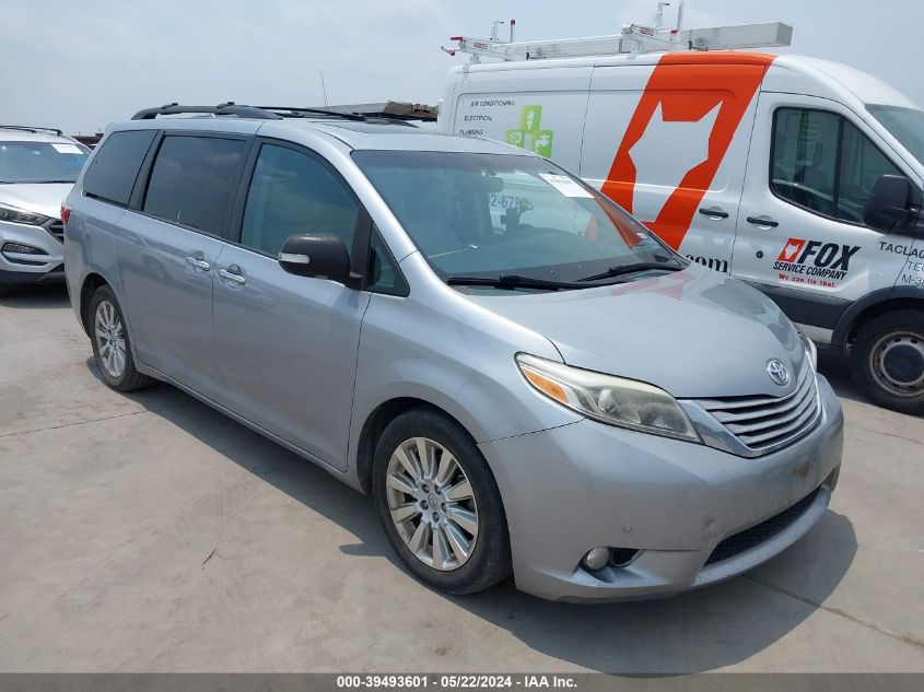 2015 TOYOTA SIENNA LIMITED 7 PASSENGER