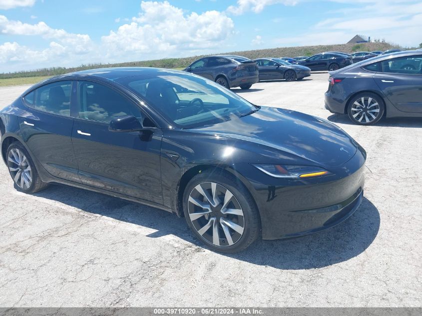 2024 TESLA MODEL 3 REAR-WHEEL DRIVE