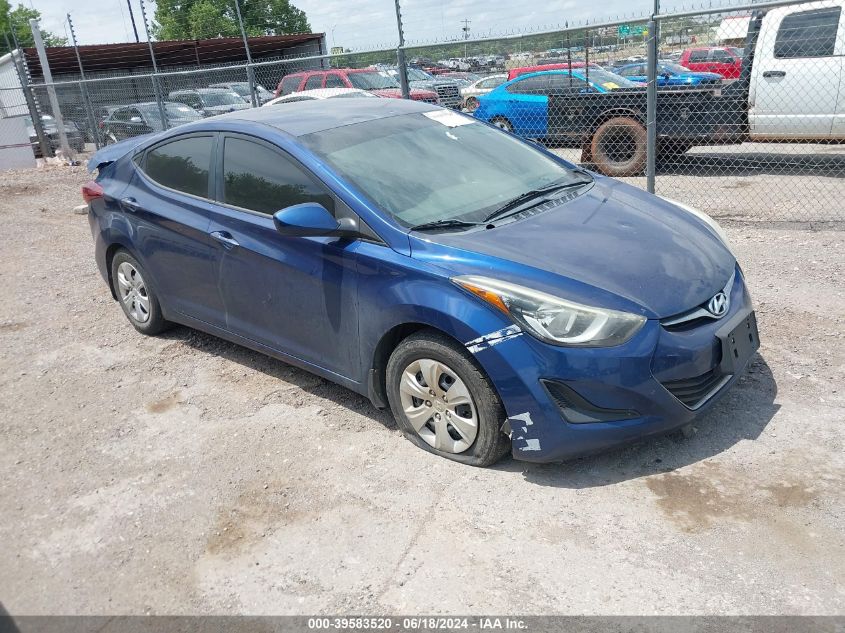 2016 HYUNDAI ELANTRA SE