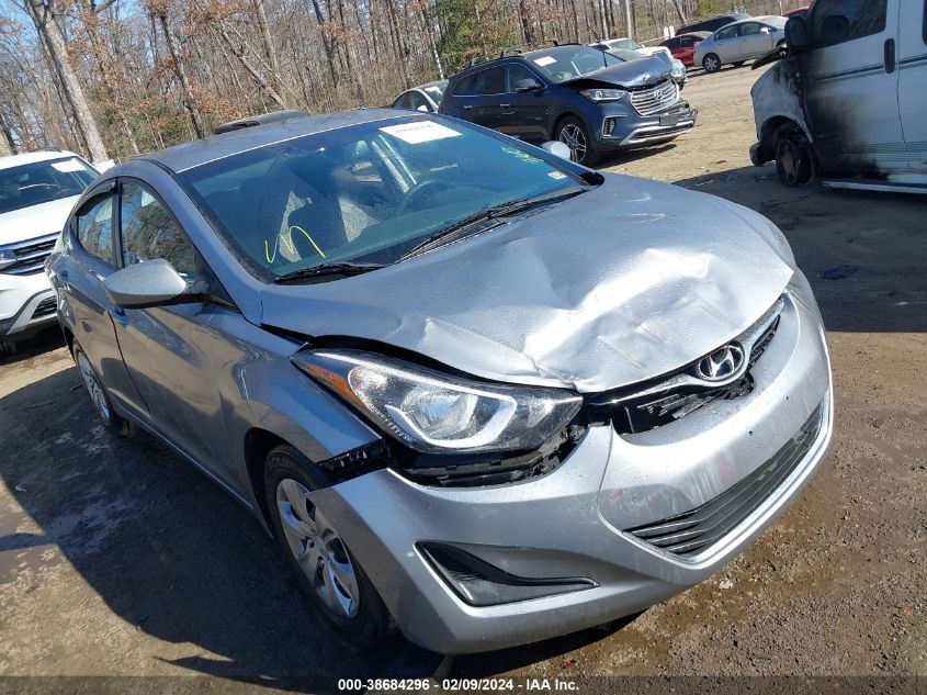 2016 HYUNDAI ELANTRA SE