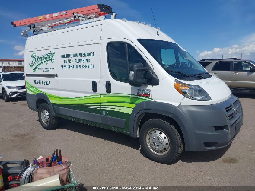 2018 RAM PROMASTER 2500 HIGH ROOF 136 WB