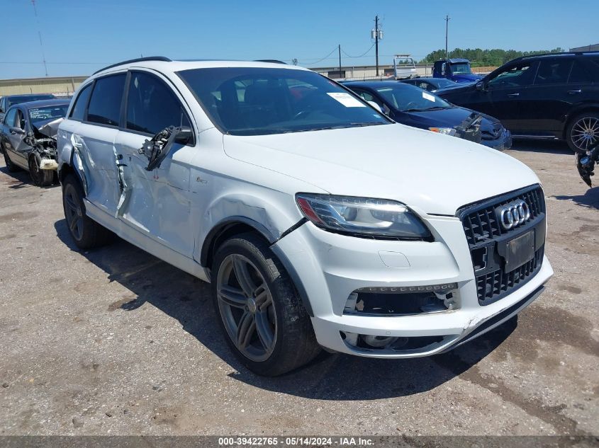 2015 AUDI Q7 3.0T S LINE PRESTIGE