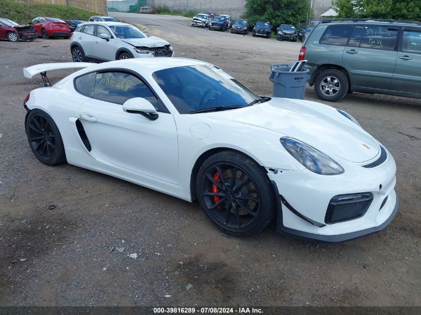 2016 PORSCHE CAYMAN GT4