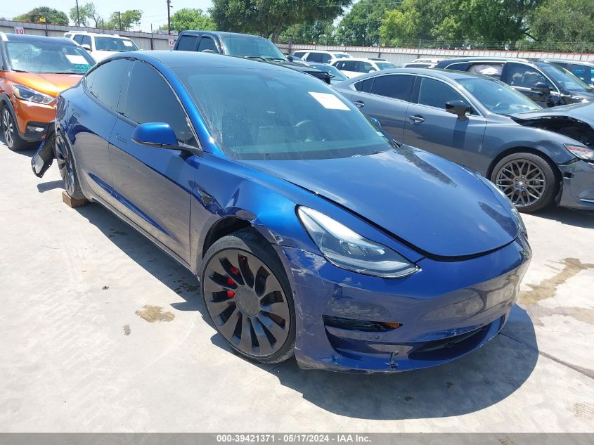 2022 TESLA MODEL 3 PERFORMANCE DUAL MOTOR ALL-WHEEL DRIVE