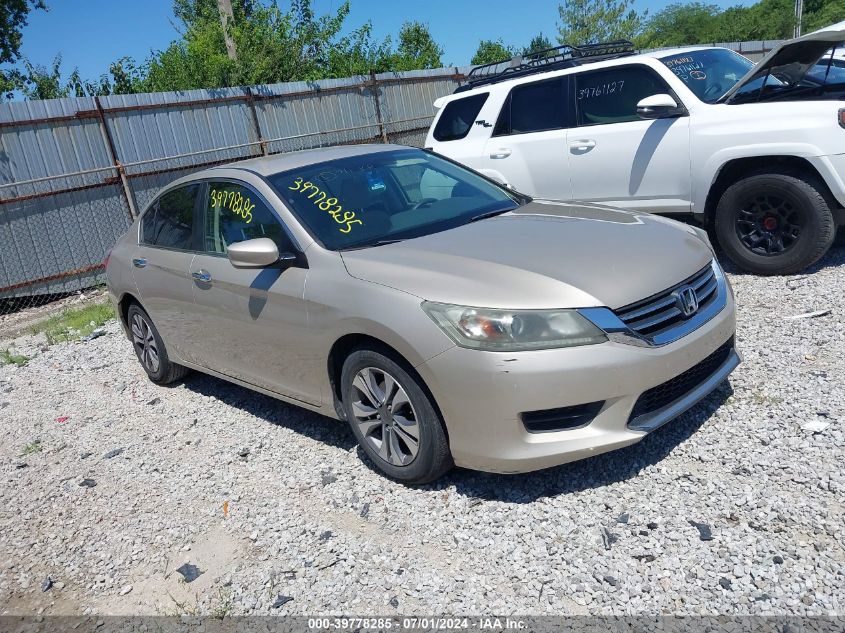 2013 HONDA ACCORD LX