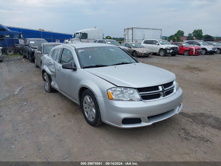 2012 DODGE AVENGER SE