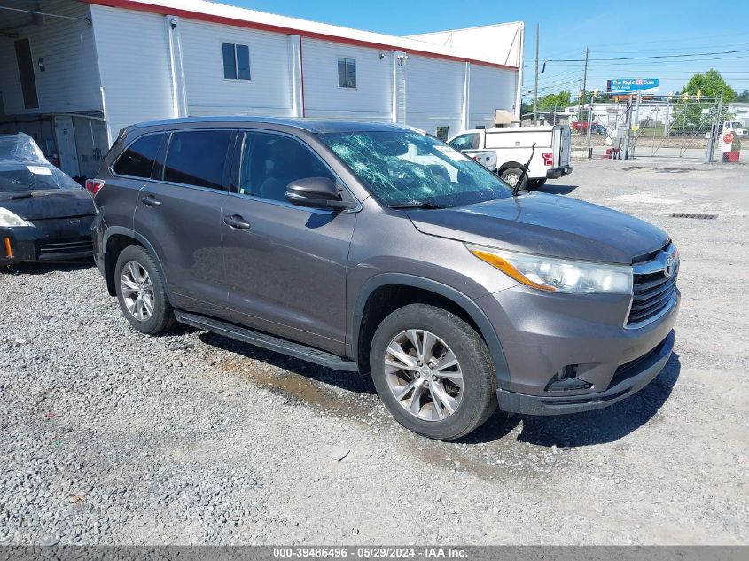 2015 TOYOTA HIGHLANDER XLE V6