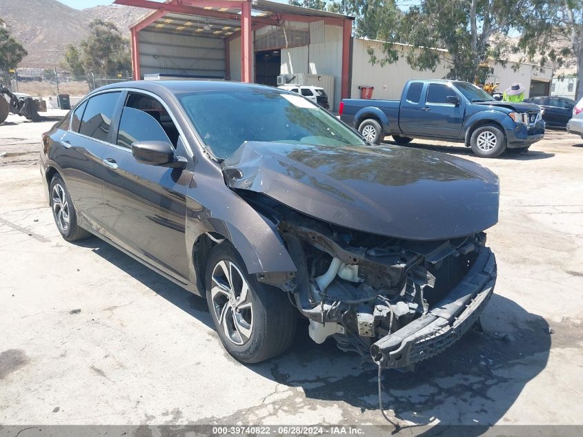 2016 HONDA ACCORD LX