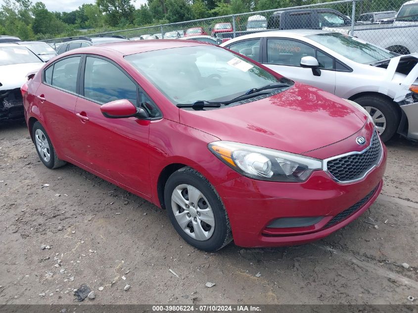 2016 KIA FORTE LX