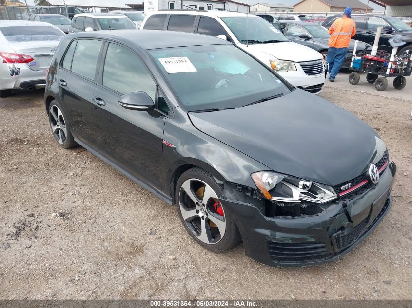 2017 VOLKSWAGEN GTI S