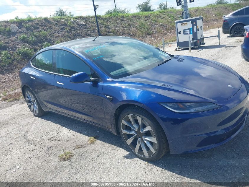 2024 TESLA MODEL 3 REAR-WHEEL DRIVE