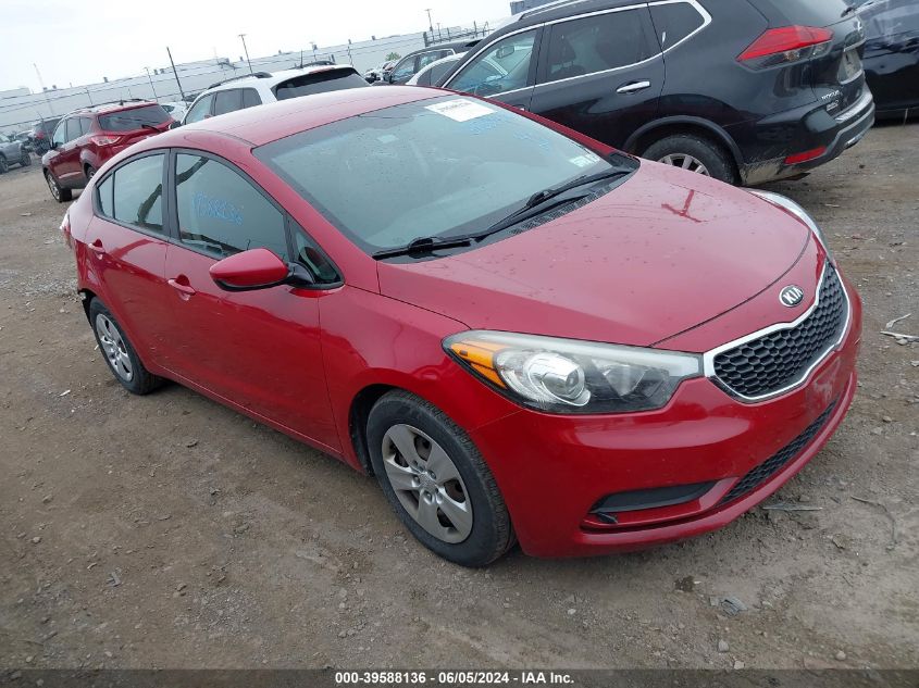 2016 KIA FORTE LX