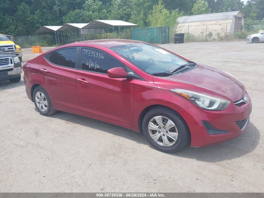 2016 HYUNDAI ELANTRA SE