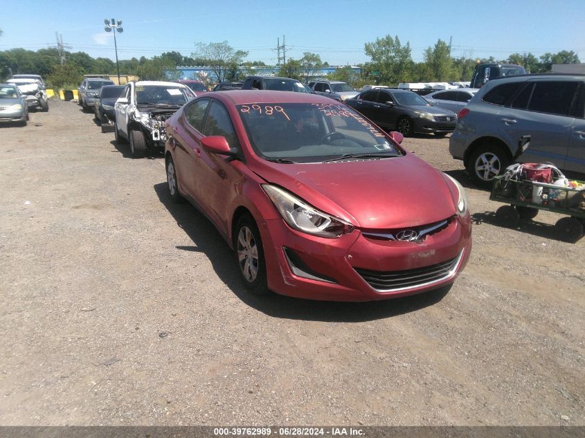 2016 HYUNDAI ELANTRA SE