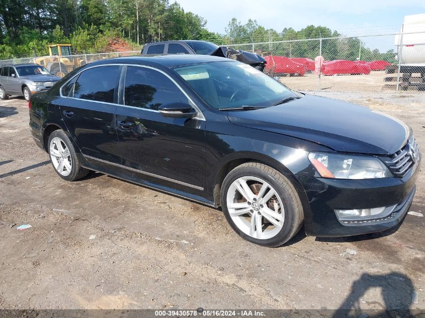 2012 VOLKSWAGEN PASSAT 2.0L TDI SEL PREMIUM