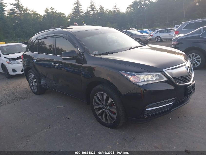 2016 ACURA MDX TECHNOLOGY   ACURAWATCH PLUS PACKAGES/TECHNOLOGY PACKAGE