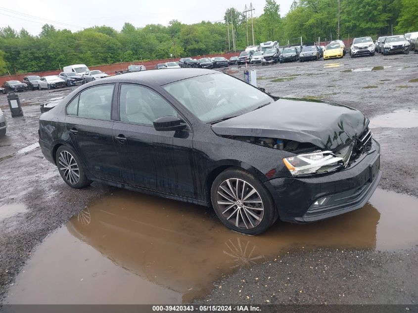 2016 VOLKSWAGEN JETTA 1.8T SPORT