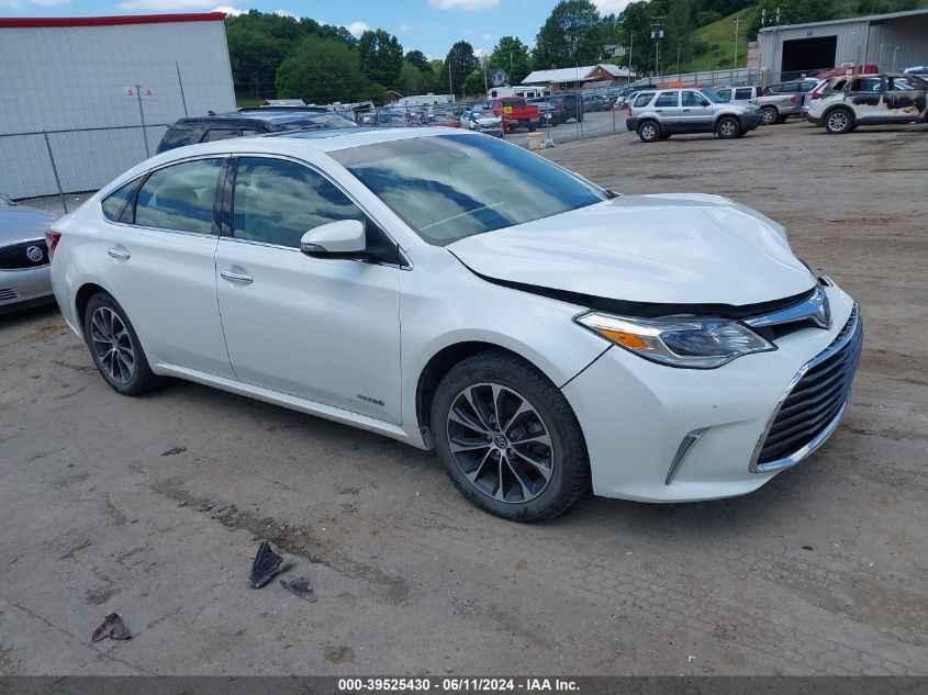 2017 TOYOTA AVALON HYBRID XLE PREMIUM