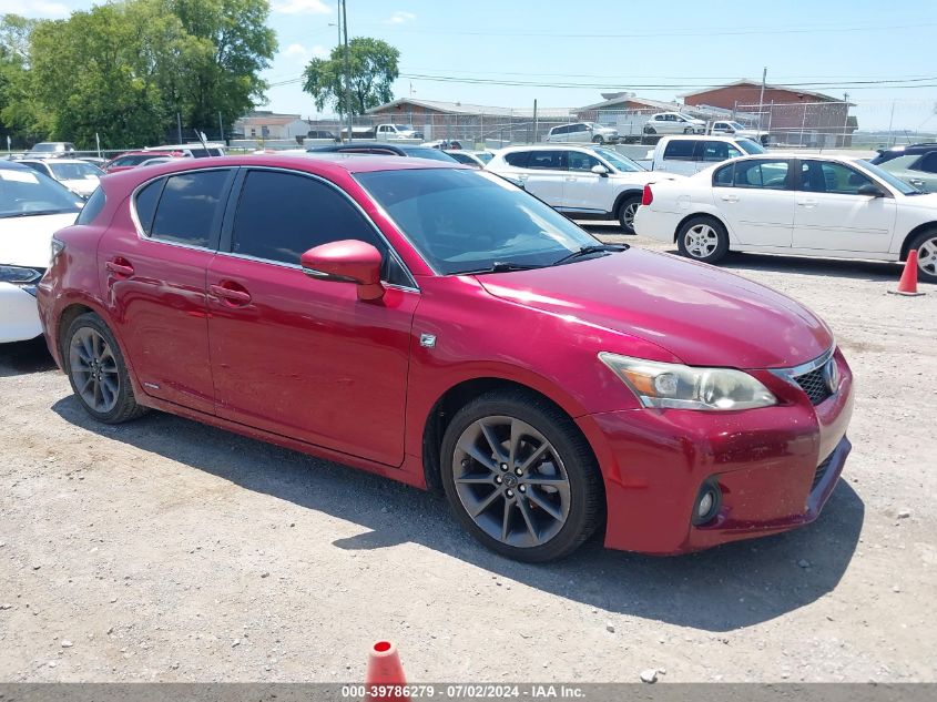 2012 LEXUS CT 200H PREMIUM