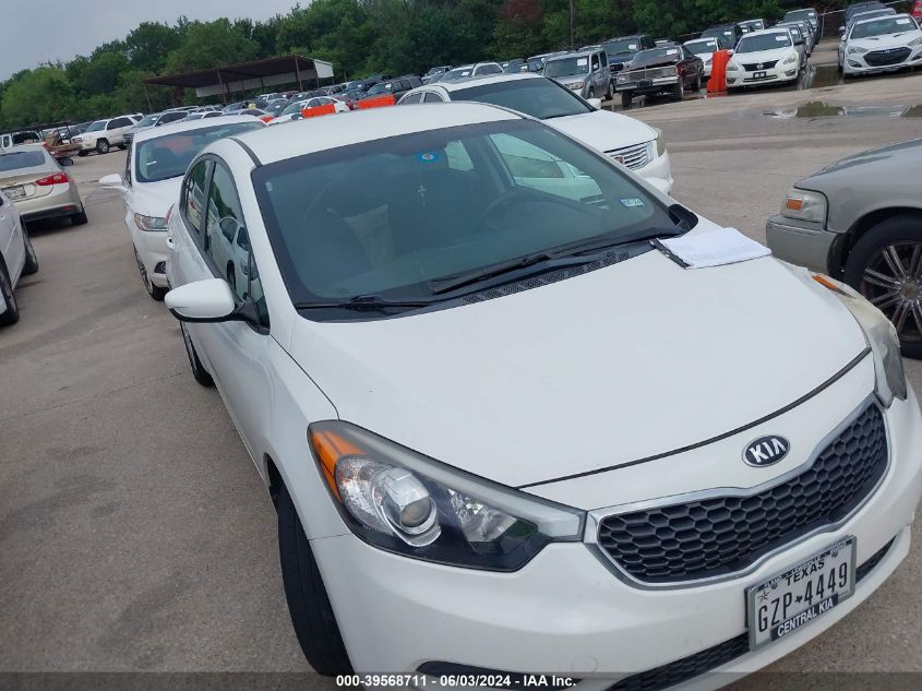 2016 KIA FORTE LX