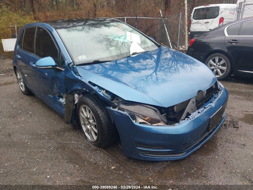 2016 VOLKSWAGEN GOLF TSI S 4-DOOR