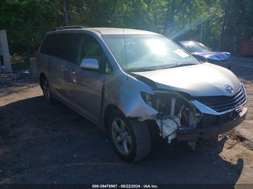 2012 TOYOTA SIENNA LE V6 8 PASSENGER