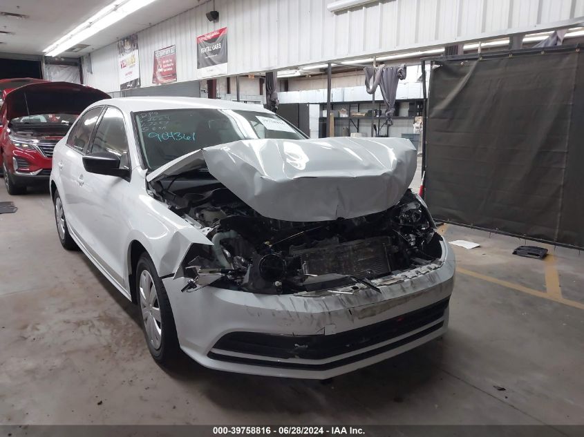 2016 VOLKSWAGEN JETTA 1.4T S