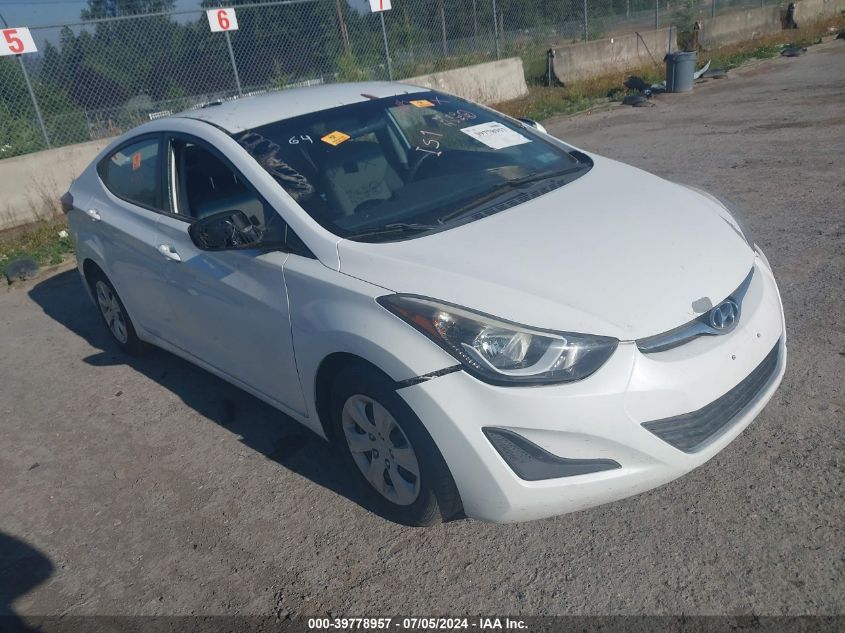 2016 HYUNDAI ELANTRA SE