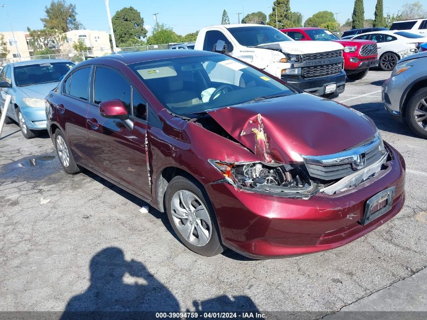 2012 HONDA CIVIC LX