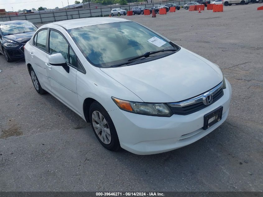 2012 HONDA CIVIC LX