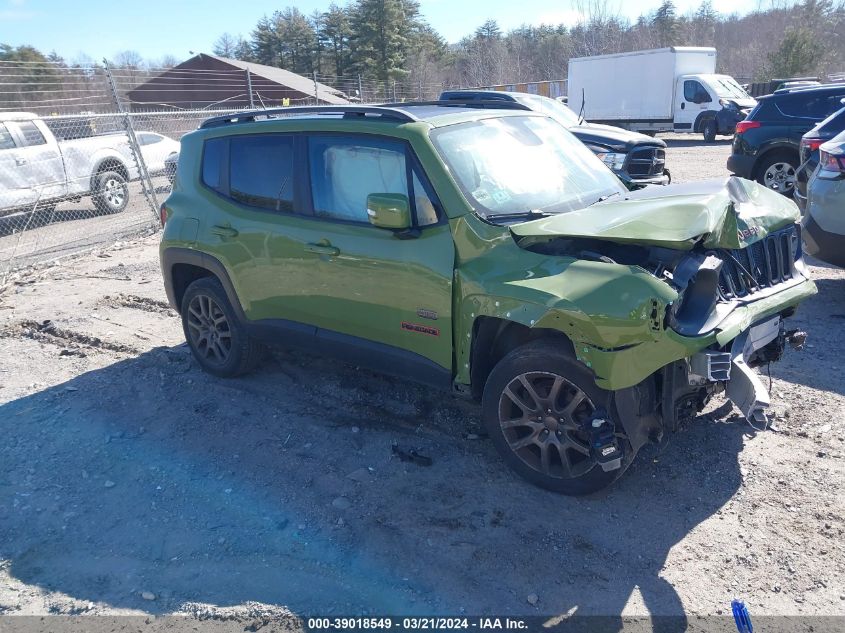 2016 JEEP RENEGADE 75TH ANNIVERSARY