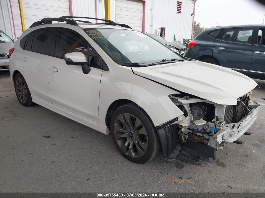 2015 SUBARU IMPREZA SPORT LIMITED