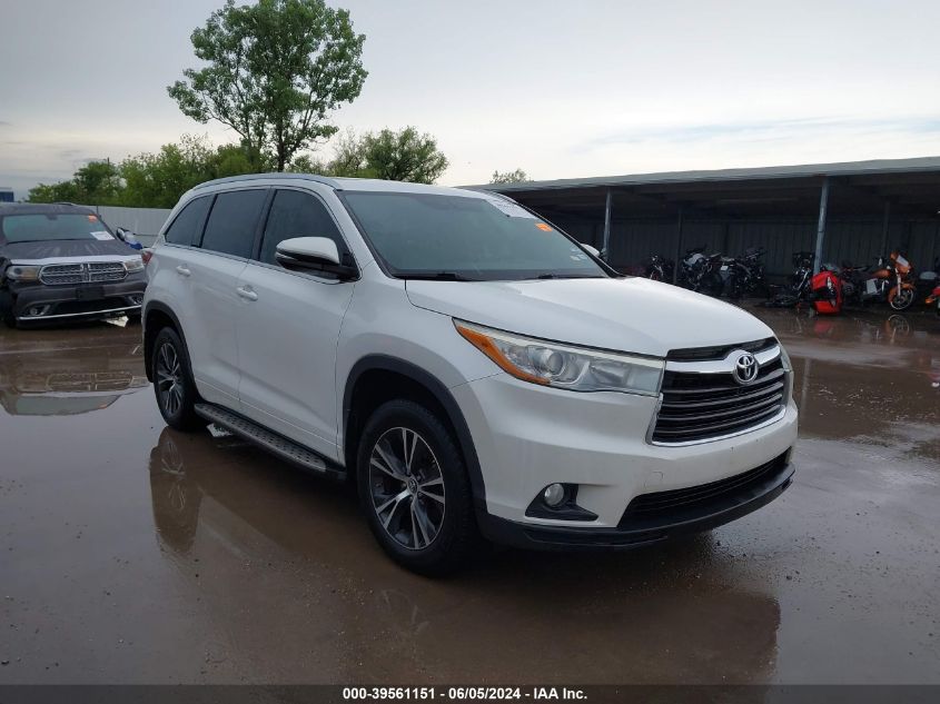 2016 TOYOTA HIGHLANDER XLE V6