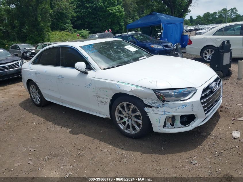 2023 AUDI A4 PREMIUM 40 TFSI QUATTRO S TRONIC