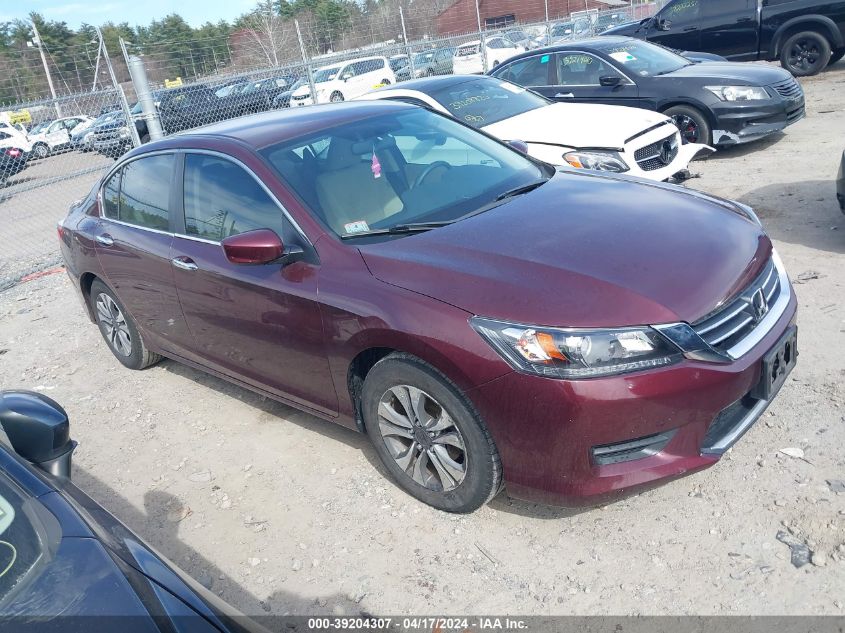 2013 HONDA ACCORD LX